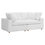 Commix 2 Piece Down Filled Overstuffed Sectional Sofa Set by Lefancy
