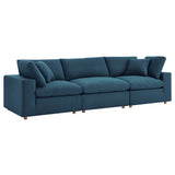 Commix 3 Piece Down Filled Overstuffed Sectional Sofa Set by Lefancy