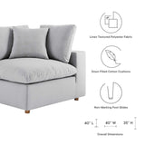 Commix 3 Piece Down Filled Overstuffed Sectional Sofa Set by Lefancy