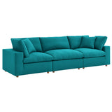 Commix 3 Piece Down Filled Overstuffed Sectional Sofa Set by Lefancy