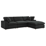 Commix 4 Piece Down Filled Overstuffed Sectional Sofa Set by Lefancy
