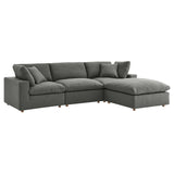 Commix 4 Piece Down Filled Overstuffed Sectional Sofa Set by Lefancy