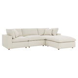 Commix 4 Piece Down Filled Overstuffed Sectional Sofa Set by Lefancy