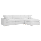 Commix 4 Piece Down Filled Overstuffed Sectional Sofa Set by Lefancy
