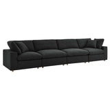 Commix 4 Piece Down Filled Overstuffed Sectional Sofa Set by Lefancy