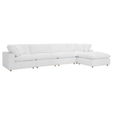 Commix 5 Piece Down Filled Overstuffed Sectional Sofa Set by Lefancy