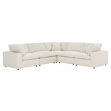 Commix 5 Piece Down Filled Overstuffed Sectional Sofa by Lefancy