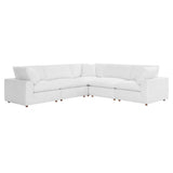 Commix 5 Piece Down Filled Overstuffed Sectional Sofa by Lefancy