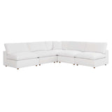 Commix 5-Piece Down Filled Overstuffed Armless Sectional Sofa by Lefancy