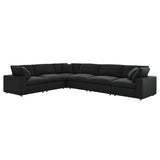 Commix 6 Piece Down Filled Overstuffed Sectional Sofa Set by Lefancy