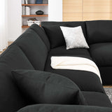 Commix 6 Piece Down Filled Overstuffed Sectional Sofa Set by Lefancy