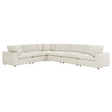 Commix 6 Piece Down Filled Overstuffed Sectional Sofa Set by Lefancy