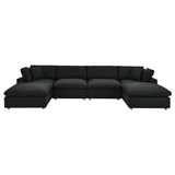 Commix 6-Piece Down Filled Overstuffed Sectional Sofa by Lefancy