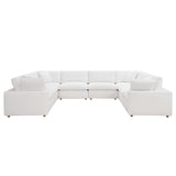 Commix 8-Piece Down Filled Overstuffed Sectional Sofa by Lefancy
