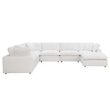 Commix 7-Piece Down Filled Overstuffed Sectional Sofa by Lefancy
