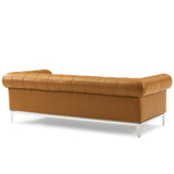 Idyll Tufted Button Upholstered Leather Chesterfield Sofa by Lefancy