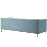 Ingenuity Channel Tufted Performance Velvet Sofa by Lefancy