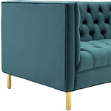 Delight Tufted Button Performance Velvet Sofa by Lefancy