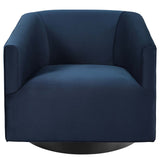 Twist Accent Lounge Performance Velvet Swivel Chair by Lefancy