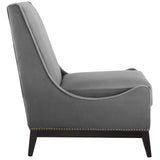 Confident Accent Upholstered Performance Velvet Lounge Chair by Lefancy