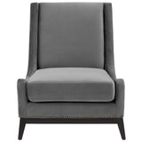 Confident Accent Upholstered Performance Velvet Lounge Chair by Lefancy