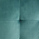 Contour Tufted Cube Performance Velvet Ottoman by Lefancy