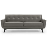 Engage Top-Grain Leather Living Room Lounge Sofa by Lefancy