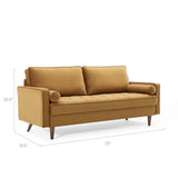 Valour Performance Velvet Sofa by Lefancy