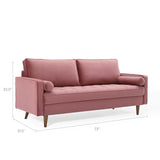 Valour Performance Velvet Sofa by Lefancy