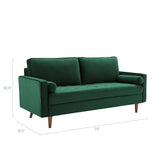 Valour Performance Velvet Sofa by Lefancy