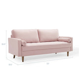 Valour Performance Velvet Sofa by Lefancy