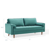 Valour Performance Velvet Sofa by Lefancy
