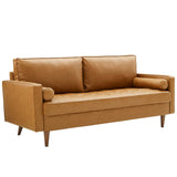 Valour Upholstered Faux Leather Sofa by Lefancy