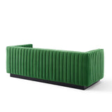 Conjure Channel Tufted Velvet Sofa by Lefancy