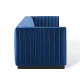 Conjure Channel Tufted Velvet Sofa by Lefancy