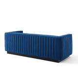 Conjure Channel Tufted Velvet Sofa by Lefancy