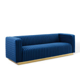 Charisma Channel Tufted Performance Velvet Living Room Sofa by Lefancy