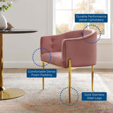 Savour Tufted Performance Velvet Accent Chair by Lefancy