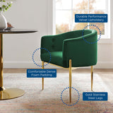 Savour Tufted Performance Velvet Accent Chair by Lefancy