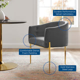 Savour Tufted Performance Velvet Accent Chair by Lefancy