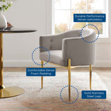 Savour Tufted Performance Velvet Accent Chair by Lefancy