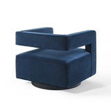 Booth Performance Velvet Performance Velvet Swivel Armchair by Lefancy