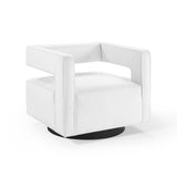 Booth Performance Velvet Performance Velvet Swivel Armchair by Lefancy