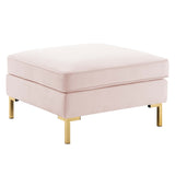 Ardent Performance Velvet Ottoman by Lefancy