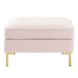 Ardent Performance Velvet Ottoman by Lefancy