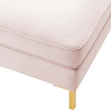 Ardent Performance Velvet Ottoman by Lefancy