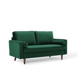 Valour Performance Velvet Loveseat by Lefancy