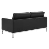 Loft 3 Piece Tufted Upholstered Faux Leather Set by Lefancy