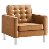 Loft 3 Piece Tufted Upholstered Faux Leather Set by Lefancy