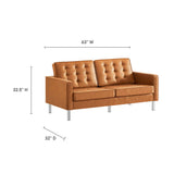 Loft 2-Piece Tufted Vegan Leather Furniture Set by Lefancy
